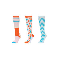 Meias Dublin em pack de 3 Choque de cores Meias Dublin em pack de 3 Choque de cores