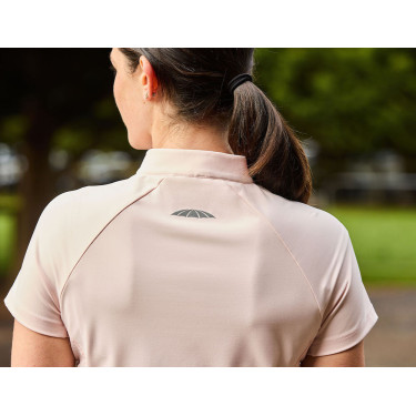 Polo Weatherbeeta de mangas curtas Rome Blush Rosa Polo Weatherbeeta de mangas curtas Rome Blush Rosa