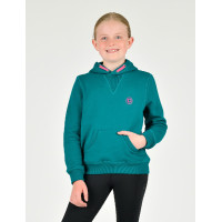 Camisola com capuz Dublin infantil Camille Lago profundo Verde