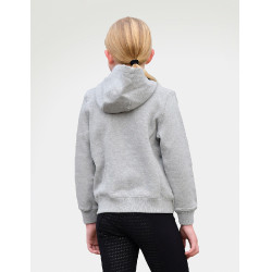 Camisola com capuz Dublin infantil Camille Cinza mesclado Cinzento