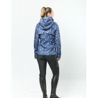 Casaco impermeável Dublin Cortina Estampa azul aciano Azul-marinho Casaco impermeável Dublin Cortina Estampa azul aciano Azul-marinho