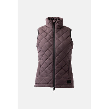Colete sem mangas Horze feminino Jeune Cavalier Naia Fondant com manteiga queimada