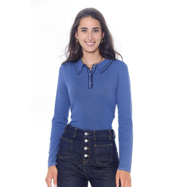Polo Harcour Popi de manga comprida feminino Polo Harcour Popi de manga comprida feminino