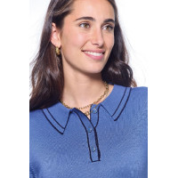Polo Harcour Popi de manga comprida feminino Marinho Azul-marinho Polo Harcour Popi de manga comprida feminino Marinho Azul-marinho
