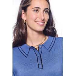 Polo Harcour Popi de manga comprida feminino Polo Harcour Popi de manga comprida feminino