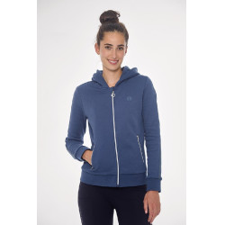 Casaco com zíper Harcour Sworm feminino Azul Aço