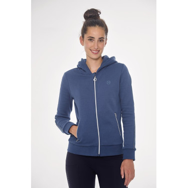 Casaco com zíper Harcour Sworm feminino Azul Aço