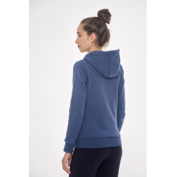 Casaco com zíper Harcour Sworm feminino Azul Aço