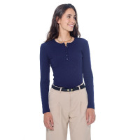 Camiseta de manga comprida feminina Harcour Pipalo Marinho Azul-marinho Camiseta de manga comprida feminina Harcour Pipalo Marinho Azul-marinho
