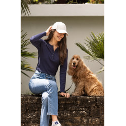 Camiseta de manga comprida feminina Harcour Pipalo Marinho Azul-marinho Camiseta de manga comprida feminina Harcour Pipalo Marinho Azul-marinho