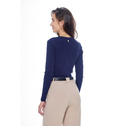 Camiseta de manga comprida feminina Harcour Pipalo Marinho Azul-marinho Camiseta de manga comprida feminina Harcour Pipalo Marinho Azul-marinho