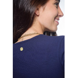 Camiseta de manga comprida feminina Harcour Pipalo Marinho Azul-marinho Camiseta de manga comprida feminina Harcour Pipalo Marinho Azul-marinho