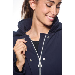 Trench Harcour Taylor quente feminino Marinho Azul-marinho