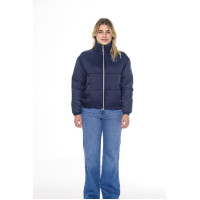 Casaco Harcour Janari Puffer feminino Marinho / prateado Azul Casaco Harcour Janari Puffer feminino Marinho / prateado Azul