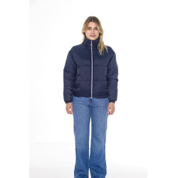 Casaco Harcour Janari Puffer feminino Marinho / prateado Azul