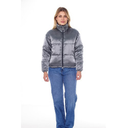 Casaco Harcour Janari Puffer feminino Marinho / prateado Azul