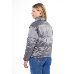 Casaco Harcour Janari Puffer feminino Marinho / prateado Azul