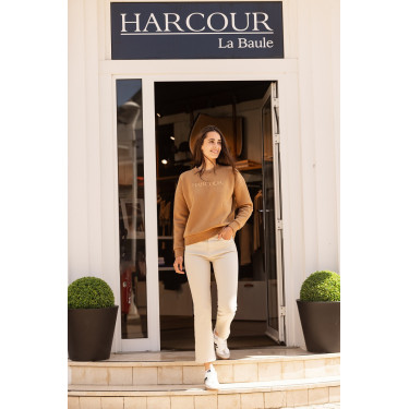 Sweat Harcour Sirius feminino Café gelado / areia Castanho