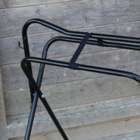 Suporte de sela dobrável 4 pés Hennie Preto Suporte de sela dobrável 4 pés Hennie Preto