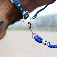 Longe Horze Supreme, mosquetão Azul royal