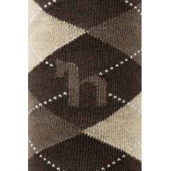 Chaussettes à losanges Horze Holly Marron foncé Chaussettes à losanges Horze Holly Marron foncé