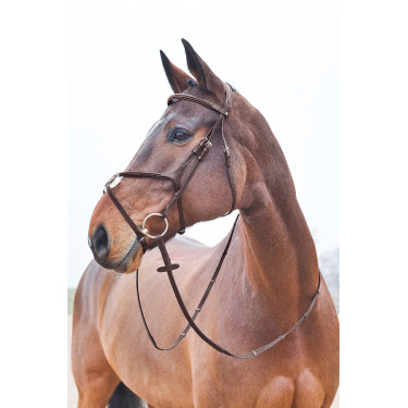 Cabeçada com noseband cruzado Prescott Horze Cabeçada com noseband cruzado Prescott Horze