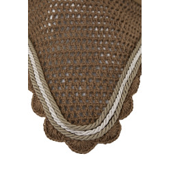 Touca anti-moscas Horze Windsor Castanho claro Touca anti-moscas Horze Windsor Castanho claro