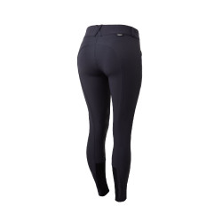 Calça Horze Grand Prix com grip de silicone para mulher Azul escuro