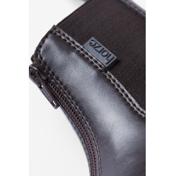 Botas jodhpur com fecho de correr Horze Wexford infantil Castanho