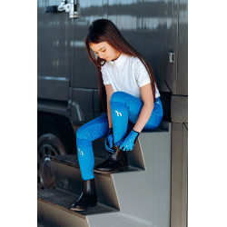 Botas jodhpur com fecho de correr Horze Wexford infantil Castanho