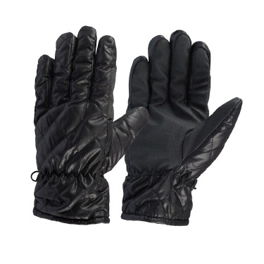 Luvas de inverno tricotadas acolchoadas Horze Preto Luvas de inverno tricotadas acolchoadas Horze Preto