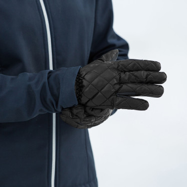 Luvas de inverno tricotadas acolchoadas Horze Preto Luvas de inverno tricotadas acolchoadas Horze Preto