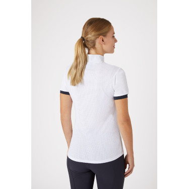Polo técnico Horze Taylor feminino Branco