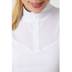 Polo técnico Horze Taylor feminino Branco