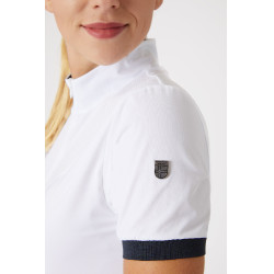 Polo técnico Horze Taylor feminino Branco