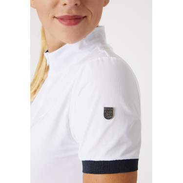 Polo técnico Horze Taylor feminino Branco