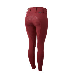 Calça Thermo Grand Prix Horze com fundo de silicone para mulher Vermelho profundo Calça Thermo Grand Prix Horze com fundo de silicone para mulher Vermelho profundo