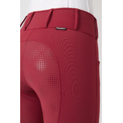 Calça Thermo Grand Prix Horze com fundo de silicone para mulher Vermelho profundo Calça Thermo Grand Prix Horze com fundo de silicone para mulher Vermelho profundo