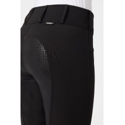 Calça Thermo Grand Prix Horze com fundo de silicone para mulher Preto Calça Thermo Grand Prix Horze com fundo de silicone para mulher Preto