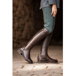 Botas de equitação Genève júnior Horze Castanho Botas de equitação Genève júnior Horze Castanho