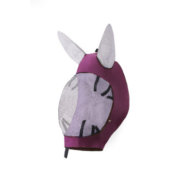 Máscara anti-insetos Soft Stretch Horze Vermelho escuro Máscara anti-insetos Soft Stretch Horze Vermelho escuro