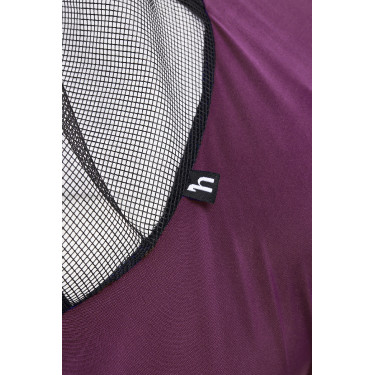 Máscara anti-insetos Soft Stretch Horze Vermelho escuro Máscara anti-insetos Soft Stretch Horze Vermelho escuro