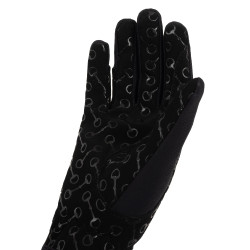 Luvas de equitação infantis com palma de silicone Horze Luvas de equitação infantis com palma de silicone Horze