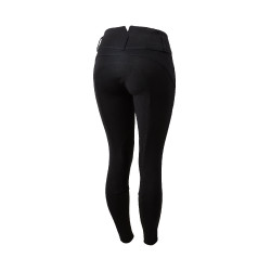 Calça de equitação com reforços de couro Daniela feminina Horze Preto Calça de equitação com reforços de couro Daniela feminina Horze Preto