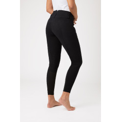 Calça de equitação com reforços de couro Daniela feminina Horze Preto Calça de equitação com reforços de couro Daniela feminina Horze Preto