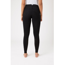 Calça de equitação com reforços de couro Daniela feminina Horze Preto Calça de equitação com reforços de couro Daniela feminina Horze Preto
