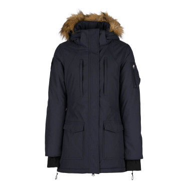 Parka longa Brooke Horze feminina Azul-marinho escuro