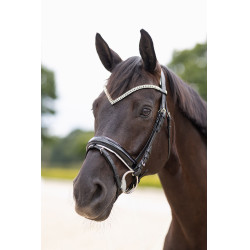 Cabeçada anatômica Grayson Horze com strass Cabeçada anatômica Grayson Horze com strass