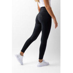 Legging de cintura alta com silicone integral Gillian Horze feminino Preto