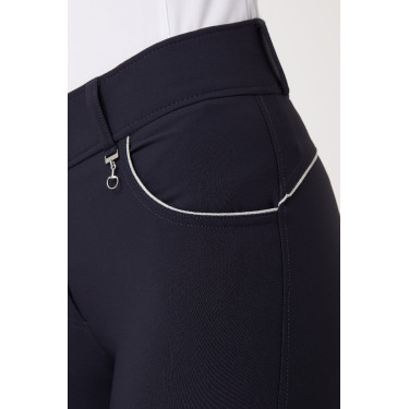 Calça de equitação cintura alta com grip de silicone completo Aubrey feminino Horze Calça de equitação cintura alta com grip de silicone completo Aubrey feminino Horze